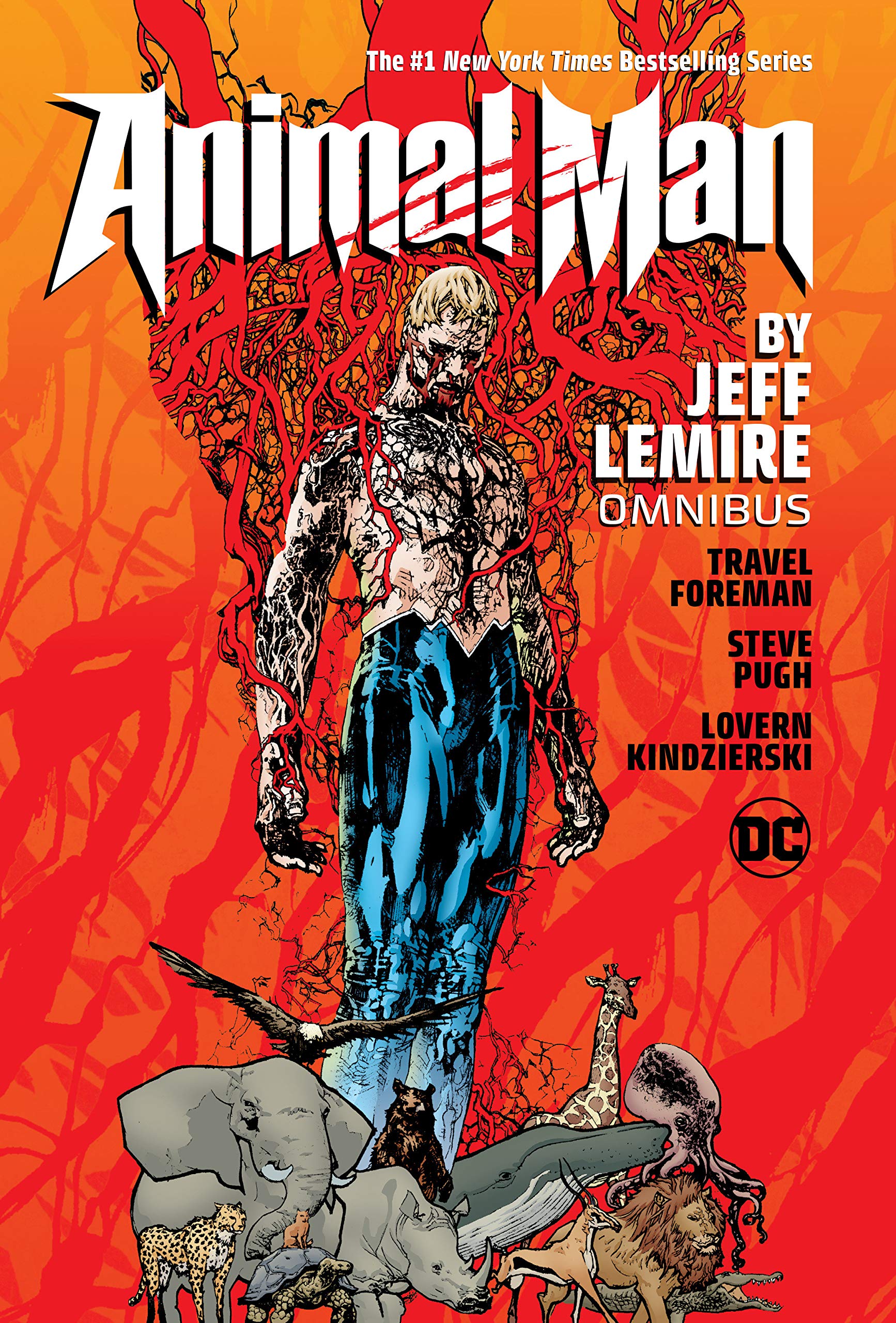 ANIMAL MAN BY JEFF LEMIRE OMNIBUS HARDCOVER
