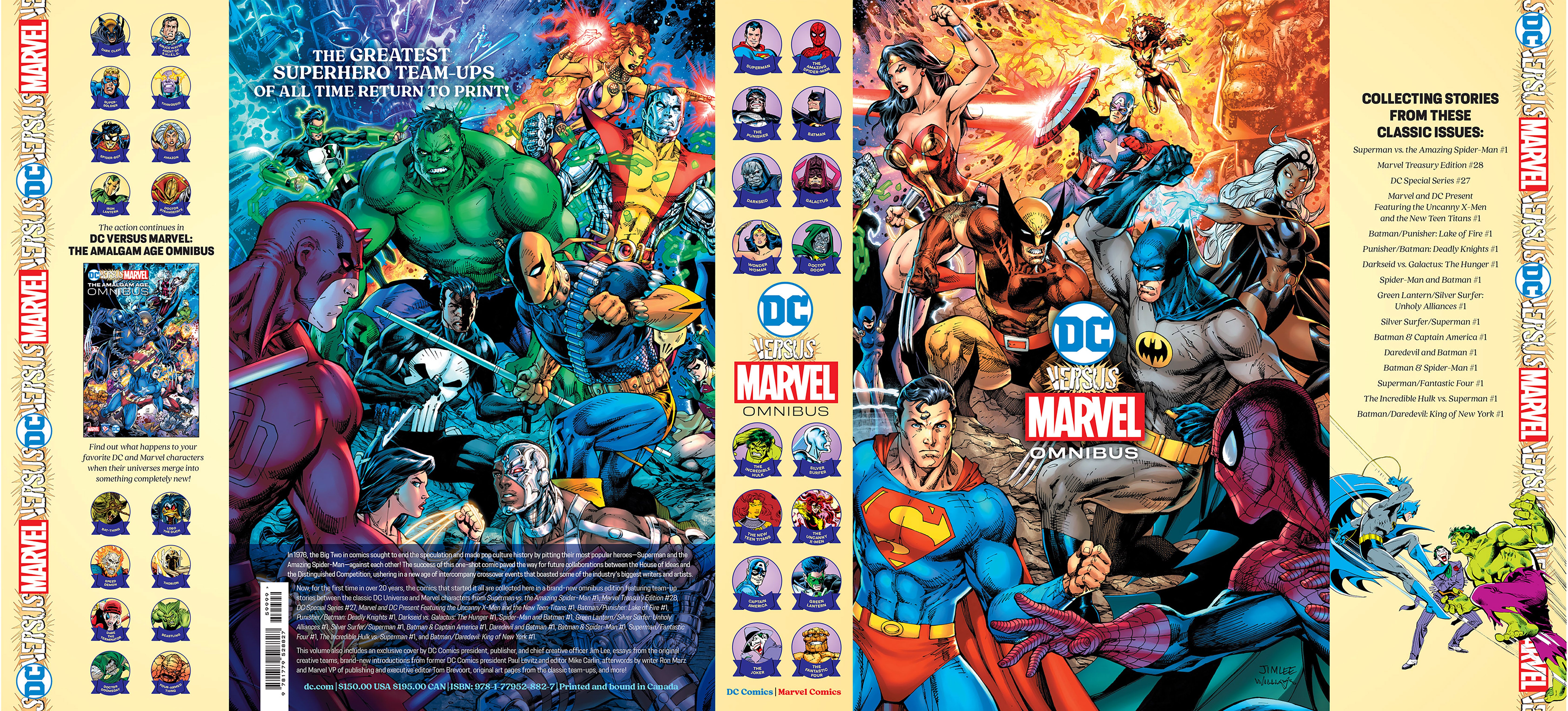 DC VERSUS MARVEL OMNIBUS HARDCOVER DIRECT MARKET EXCLUSIVE JIM LEE & SCOTT WILLIAMS WRAPAROUND VAR
