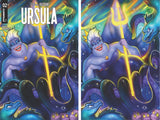 DISNEY VILLAINS URSULA #2 CVRS O & P SUKESHA RAY TRADE & VIRGIN DYNAMITE COM EXCLUSIVE SET (BUNDLE OF 2) VAR