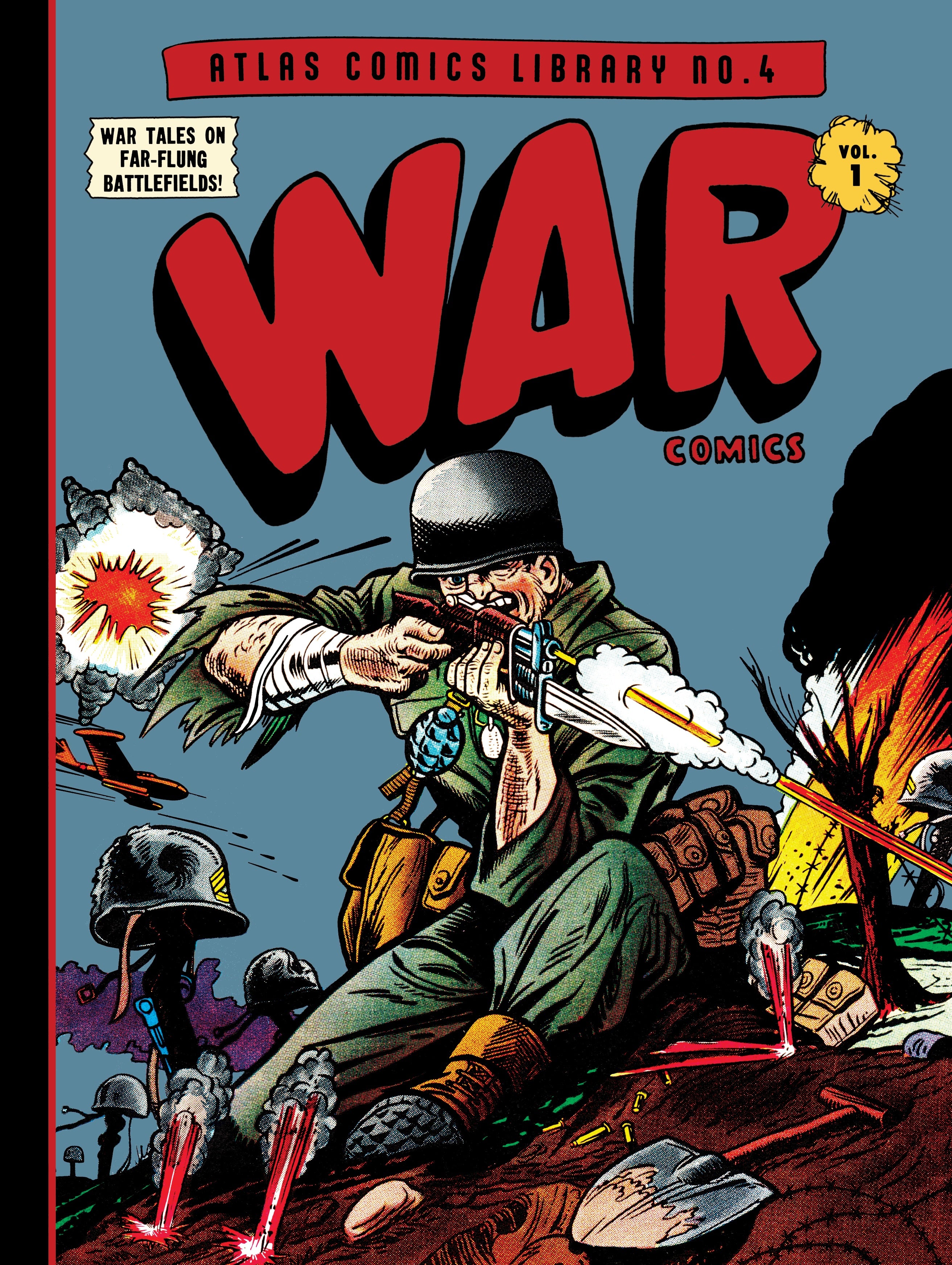 ATLAS COMICS LIBRARY HARDCOVER NO 4 WAR COMICS VOL 1