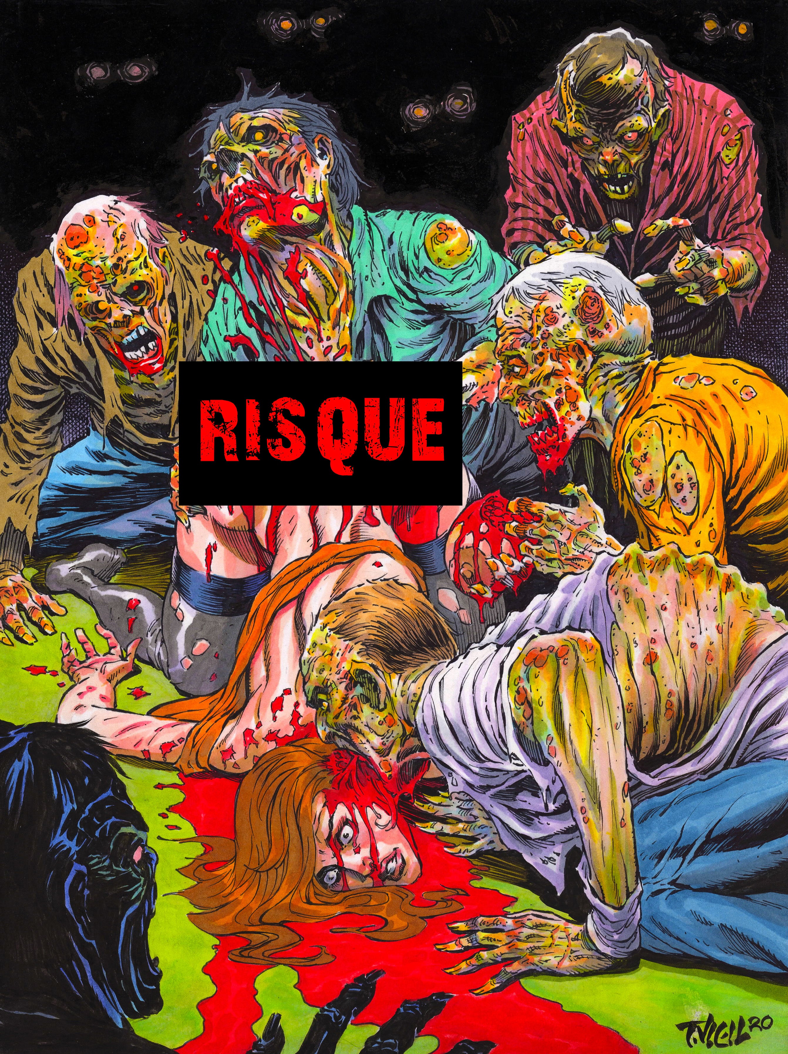 ZOMBIE TERROR #1 UNDEAD SPECIAL (ONE SHOT) COVER D TIM VIGIL NSFW VARIANT