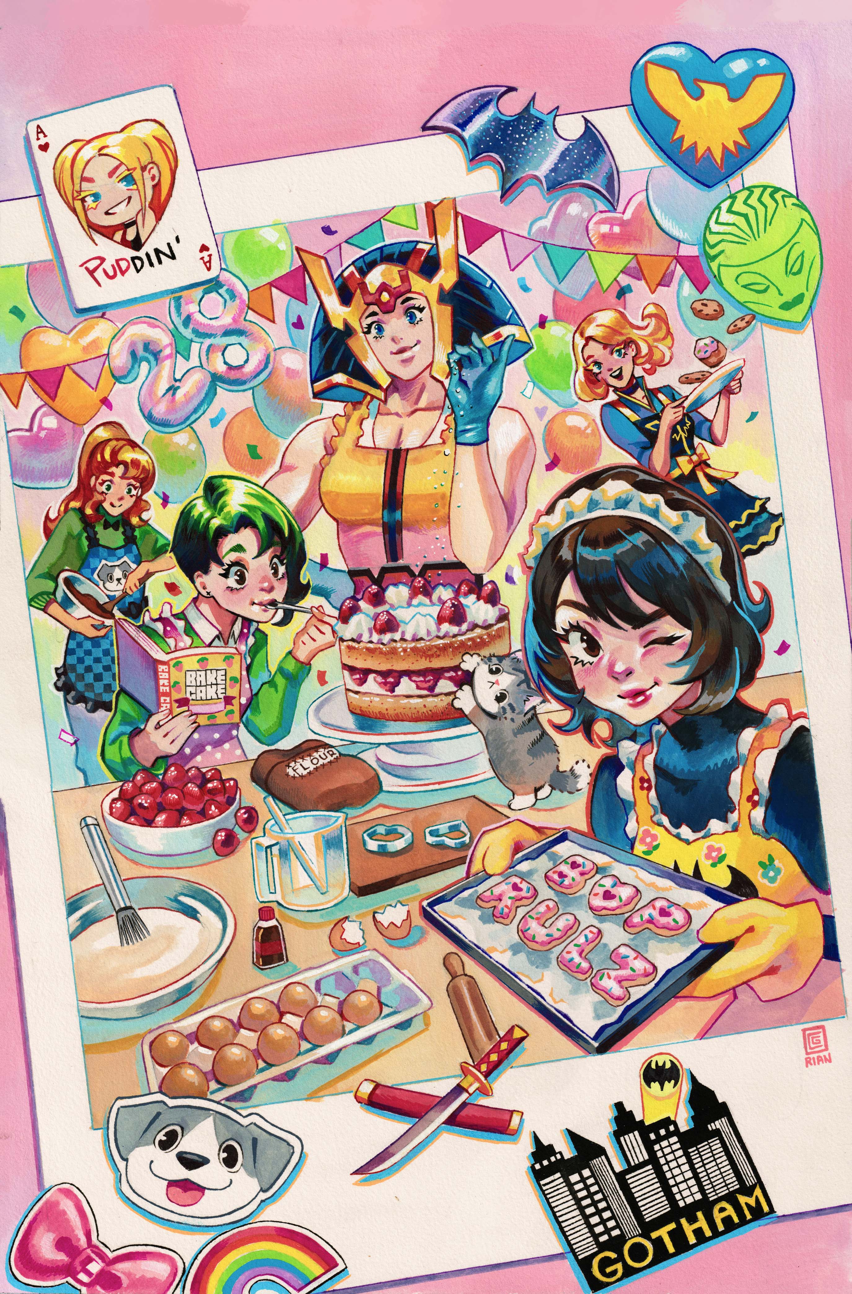 BIRDS OF PREY #28 COVER D RIAN GONZALES CARD STOCK VARIANT