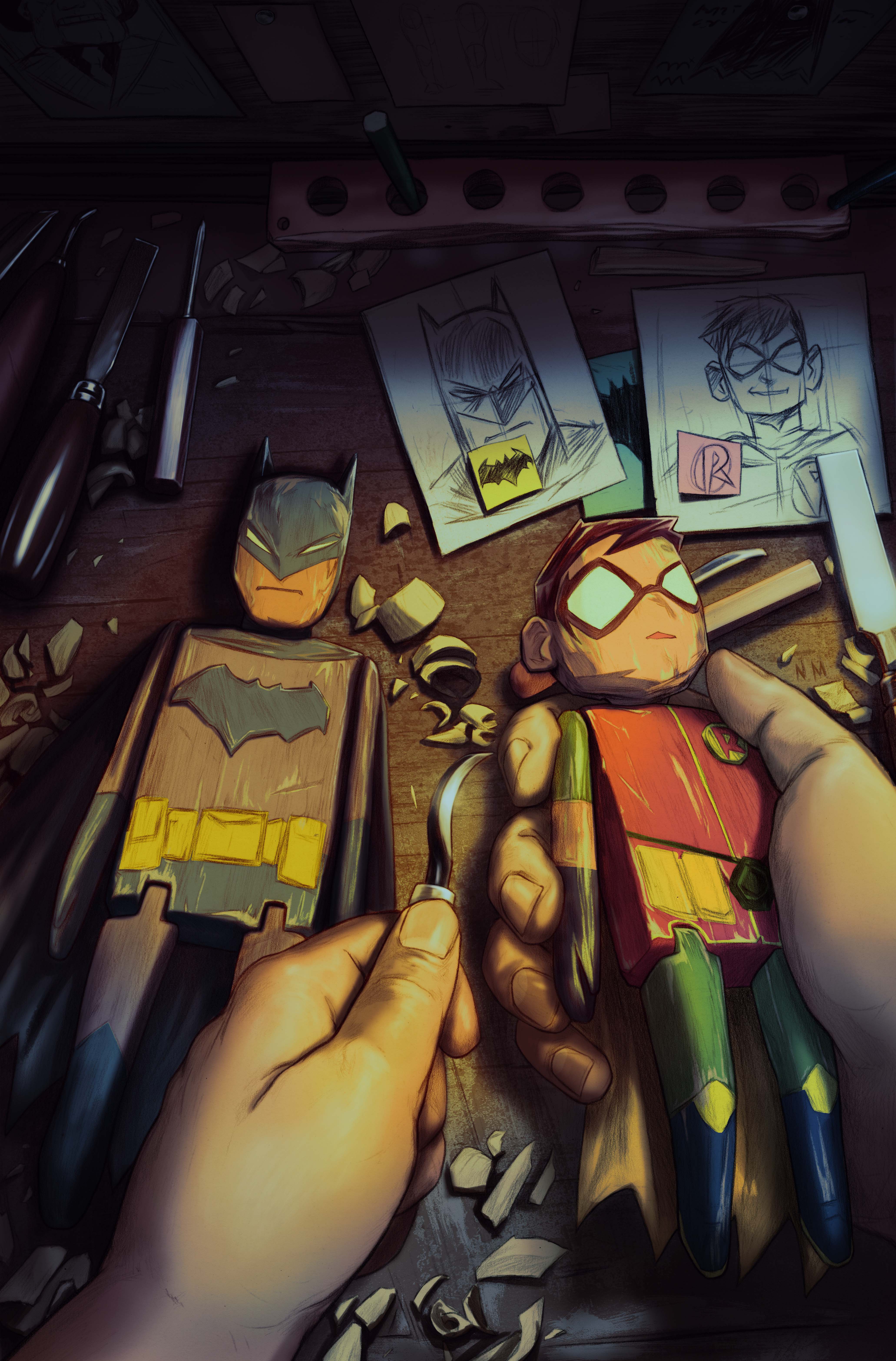 BATMAN AND ROBIN #28 COVER A NIMIT MALAVIA