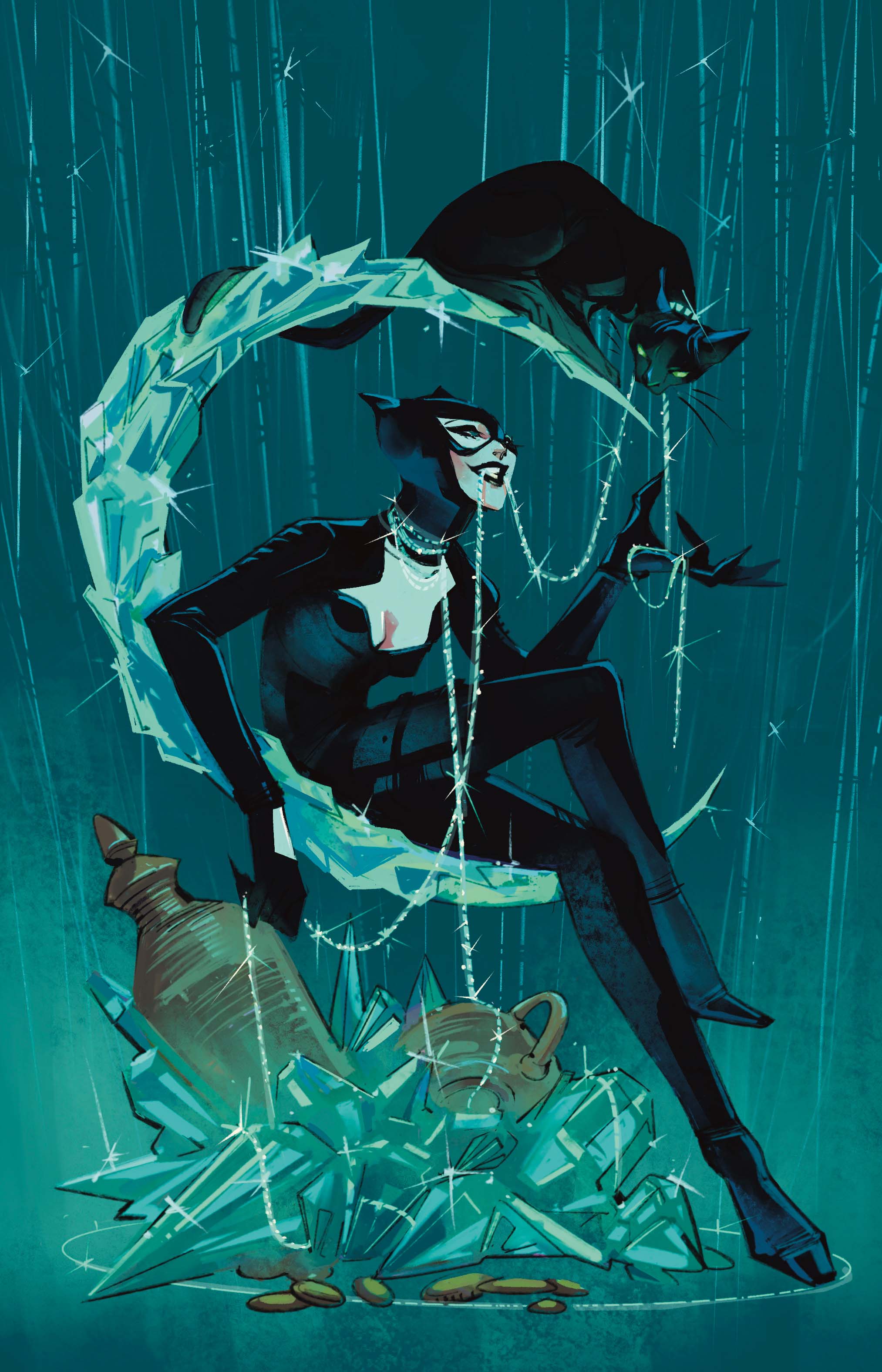 CATWOMAN #82 COVER D SARAH BASLAIM CARD STOCK VARIANT