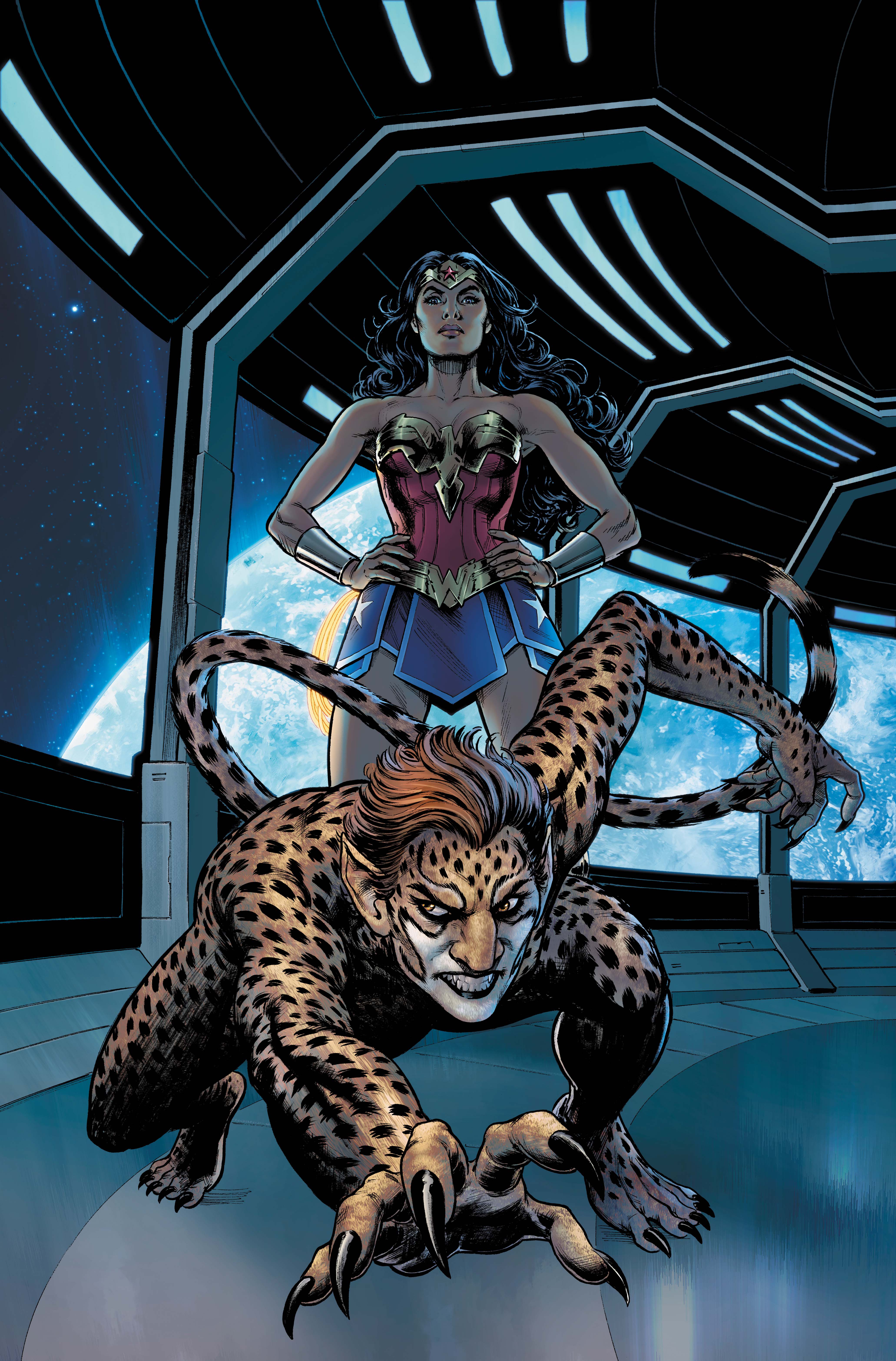 CHEETAH AND CHESHIRE ROB THE JUSTICE LEAGUE #5 COVER A NICOLA SCOTT