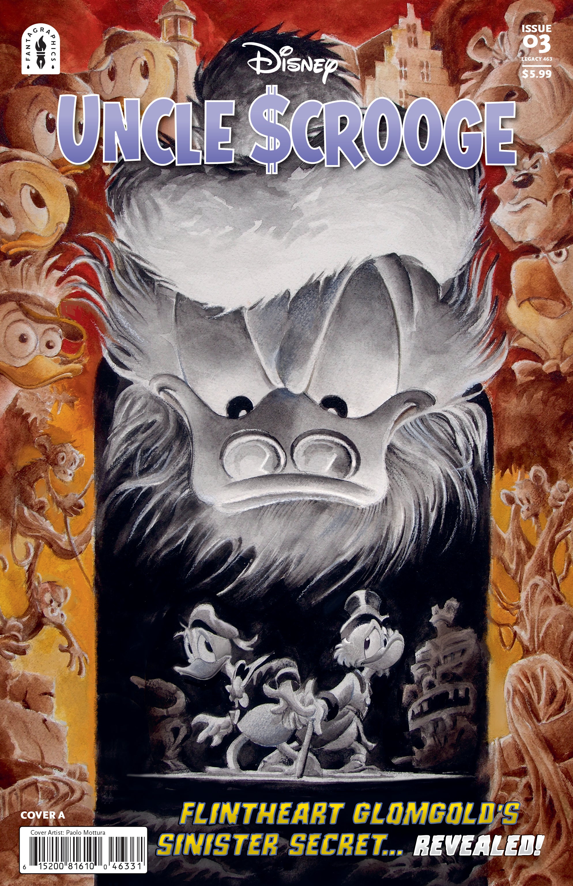 UNCLE SCROOGE FLINTHEART GLOMGOLDS SINISTER SECRET #3 COVER A PAOLO MOTTURA
