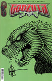 DF GODZILLA #1 BLANK VARIANT WITH A SKETCH BY KEN HAESER