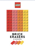 LEGO BRICK ERASERS (MULTICOLOR PACK OF 8)