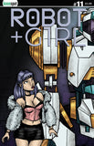 ROBOT + GIRL #11 COVER A MIKE WHITE LEFT SIDE CONNECTING COVER BAGGED WITH TRADING CARD