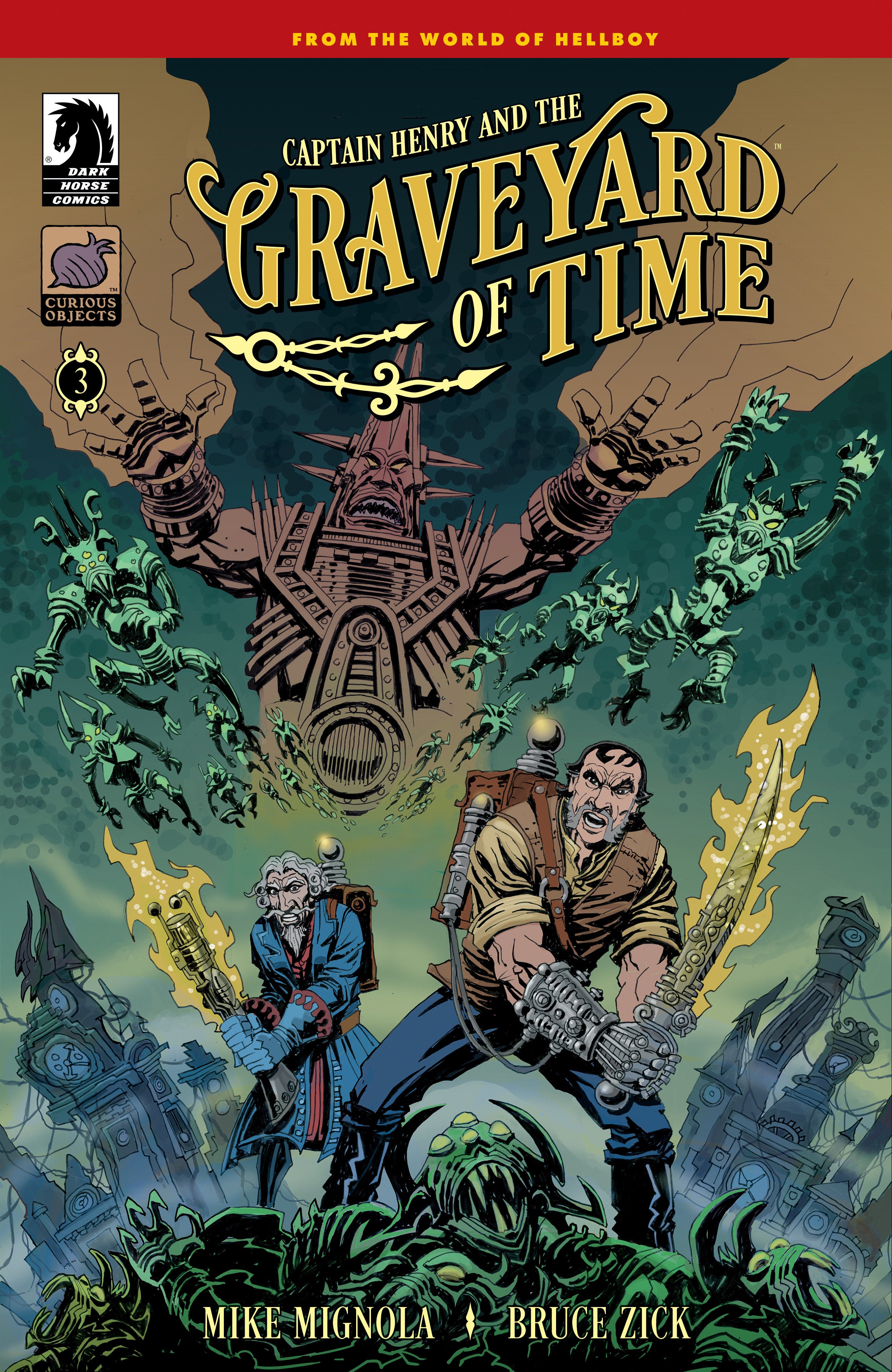 CAPTAIN HENRY AND THE GRAVEYARD OF TIME #3 COVER A BRUCE ZICK