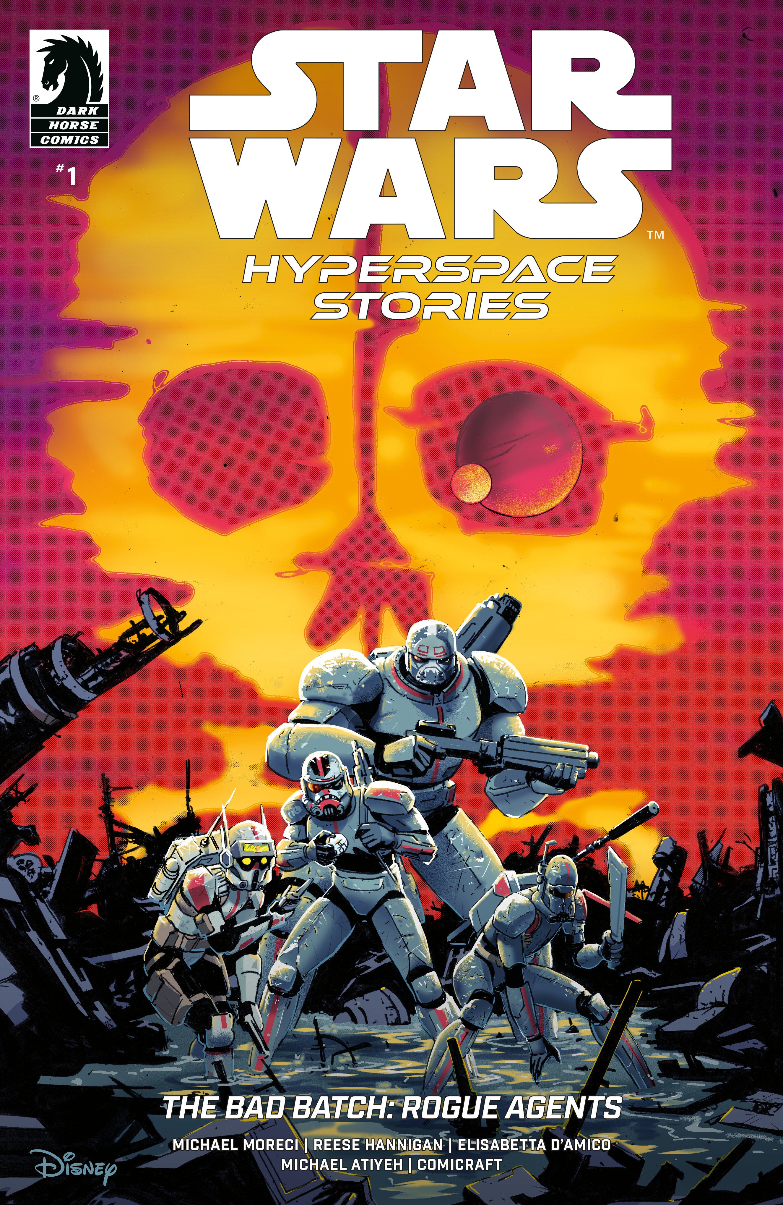 STAR WARS: HYPERSPACE STORIES: THE BAD BATCH--ROGUE AGENTS #1 VARIANT COVER B RILEY ROSSMO