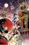 MIGHTY MORPHIN POWER RANGERS/TEENAGE MUTANT NINJA TURTLES III #5 COVER C ZONNO VIRGIN FOIL