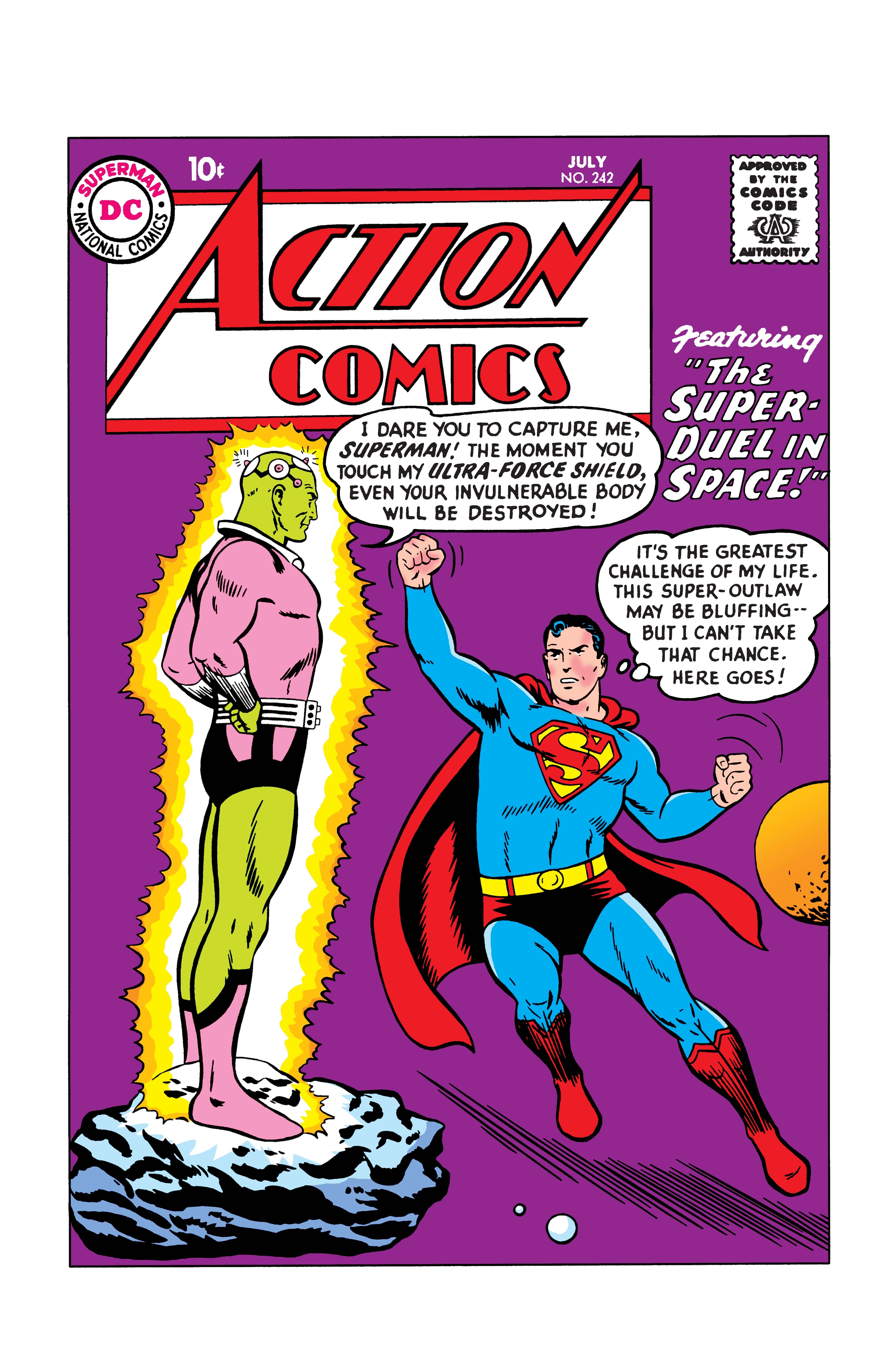 ACTION COMICS #242 FACSIMILE EDITION COVER A CURT SWAN