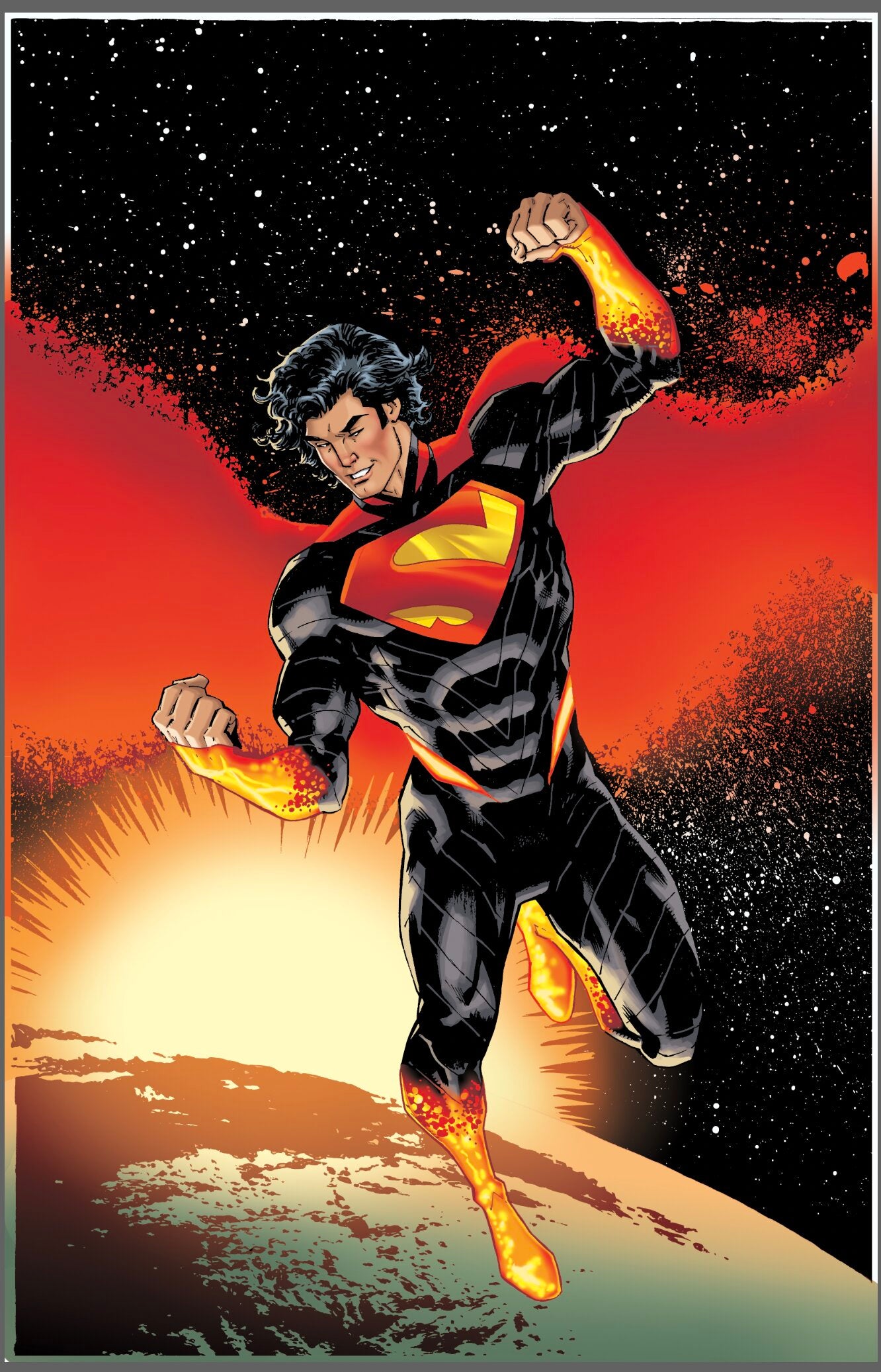 ABSOLUTE SUPERMAN #11 2ND PRINTING COVER B SEAN IZAASKE CARD STOCK VARIANT