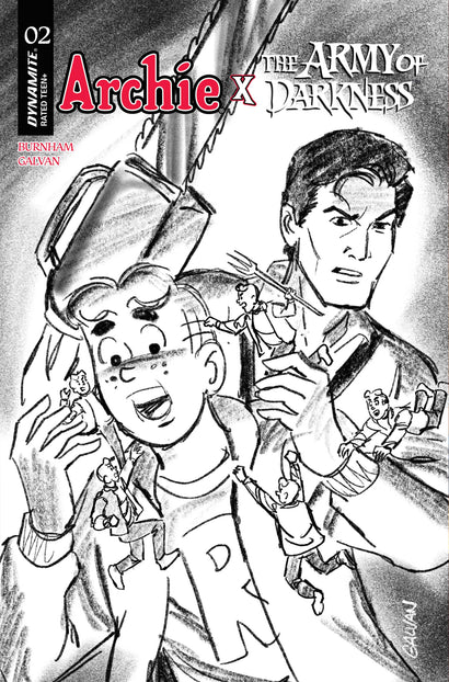 ARCHIE X ARMY OF DARKNESS #2 COVER G INC 1:10 BILL GALVAN PENCILS VARIANT