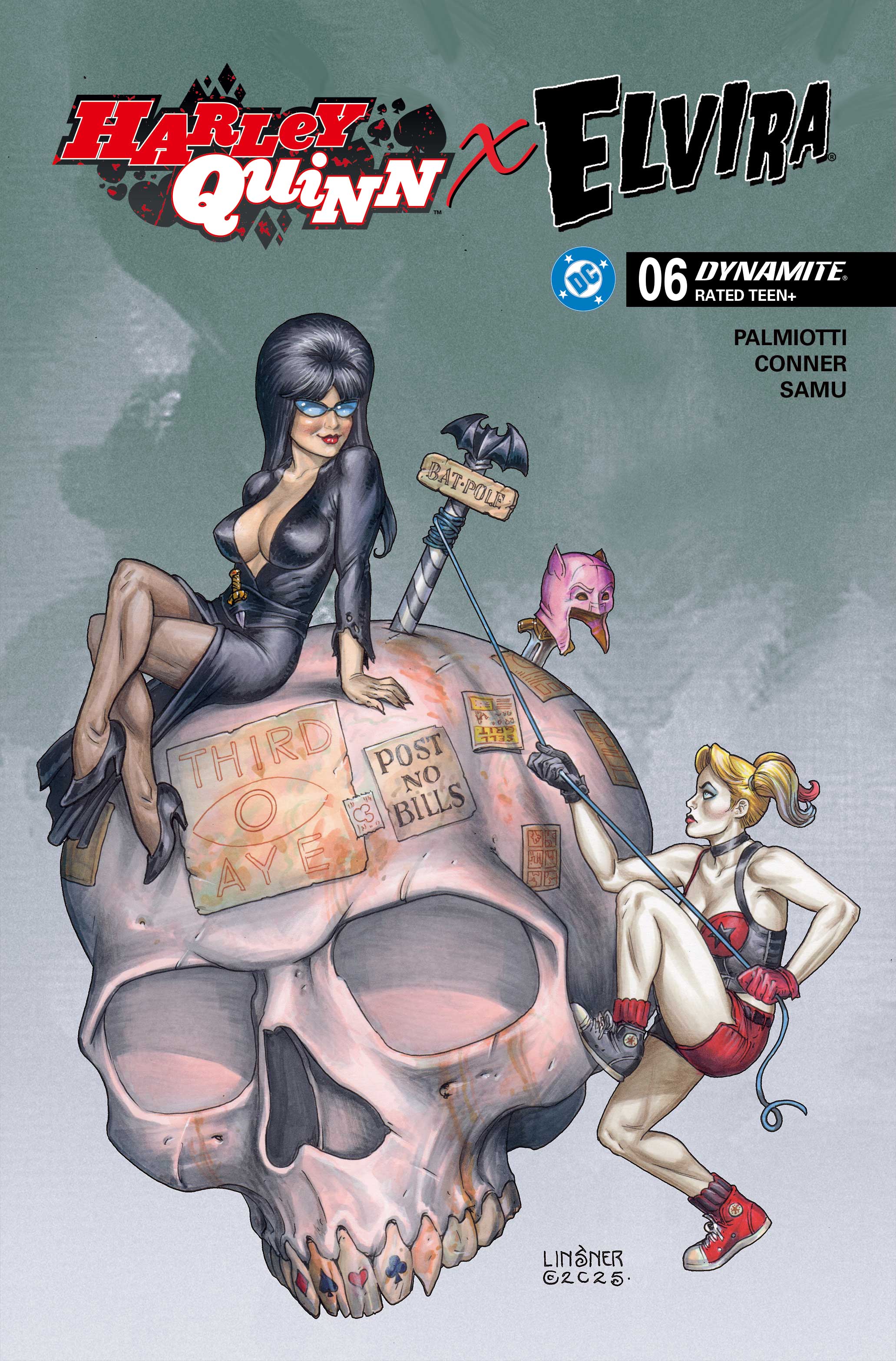 HARLEY QUINN X ELVIRA #6 COVER C JOSEPH MICHAEL LINSNER VARIANT