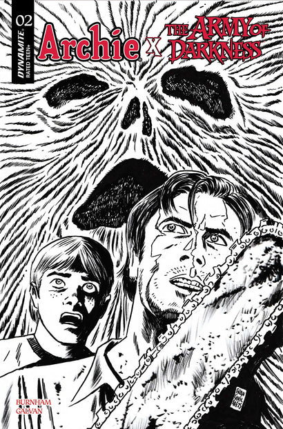 ARCHIE X ARMY OF DARKNESS #2 COVER M FRANCESCO FRANCAVILLA LINE ART VARIANT