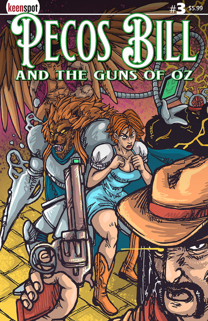 PECOS BILL & THE GUNS OF OZ #3 COVER B BRYCE OQUAYE VARIANT