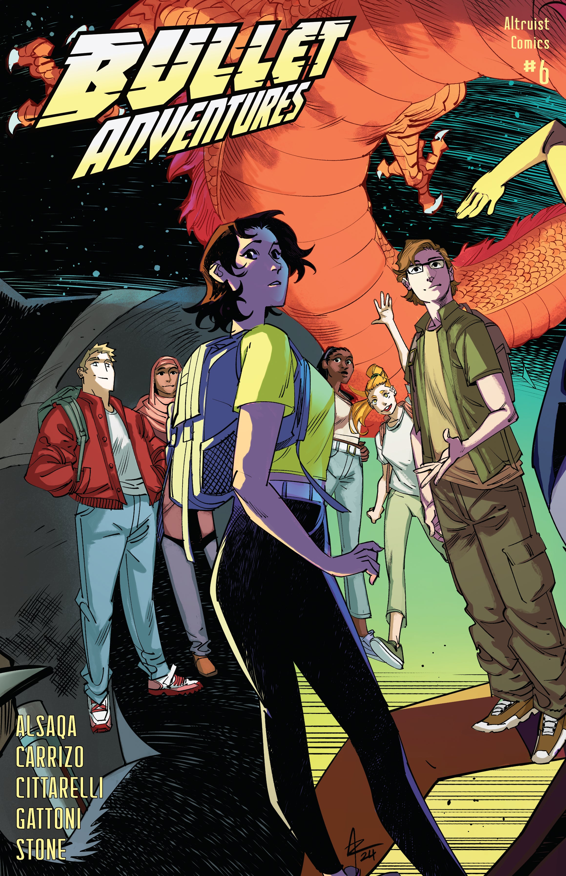 BULLET ADVENTURES #6 COVER B ANDRE RISSO FRANCESCA CITTARELLI VARIANT