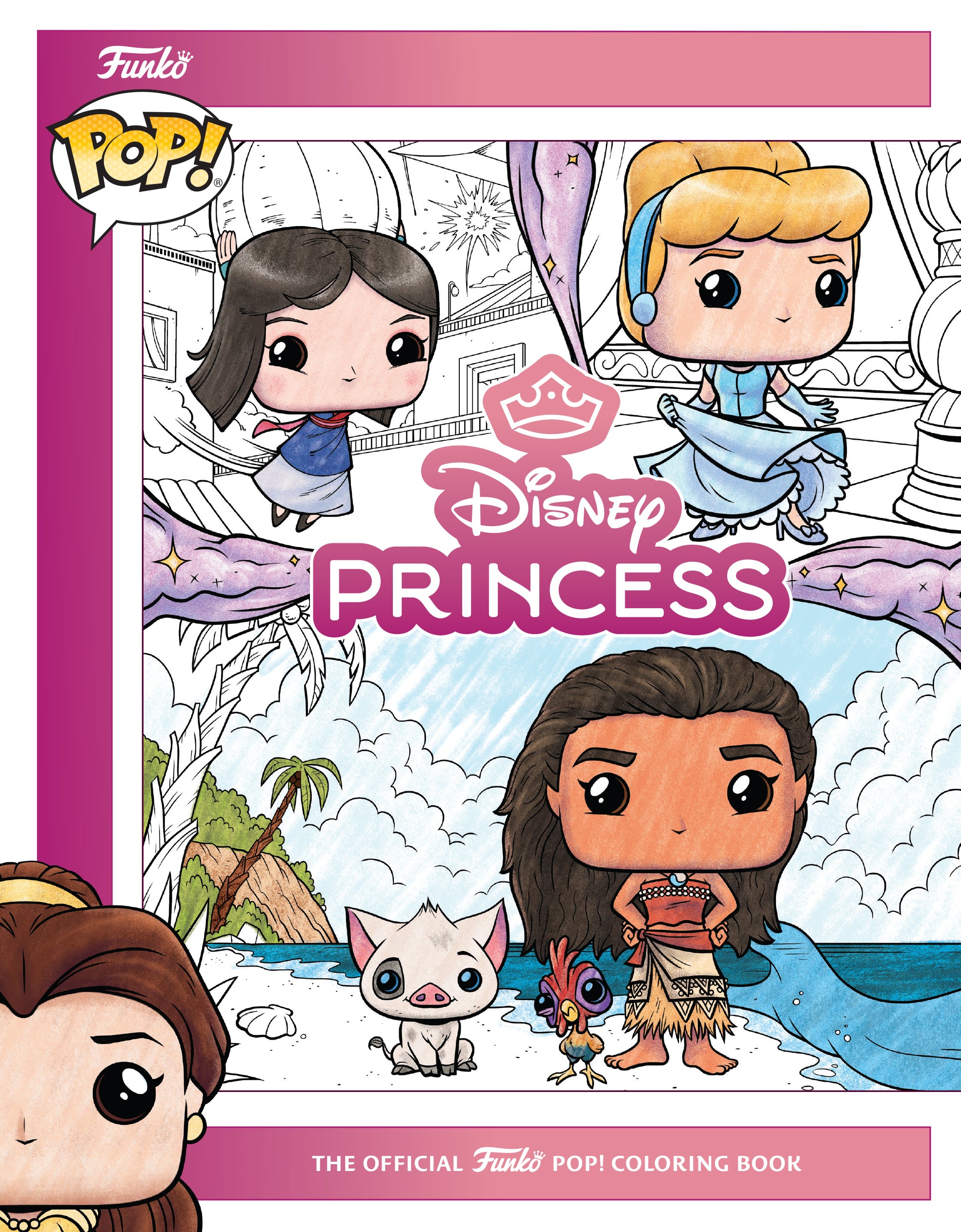 DISNEY PRINCESS HARDCOVER THE OFFICIAL FUNKO POP COLORING BOOK