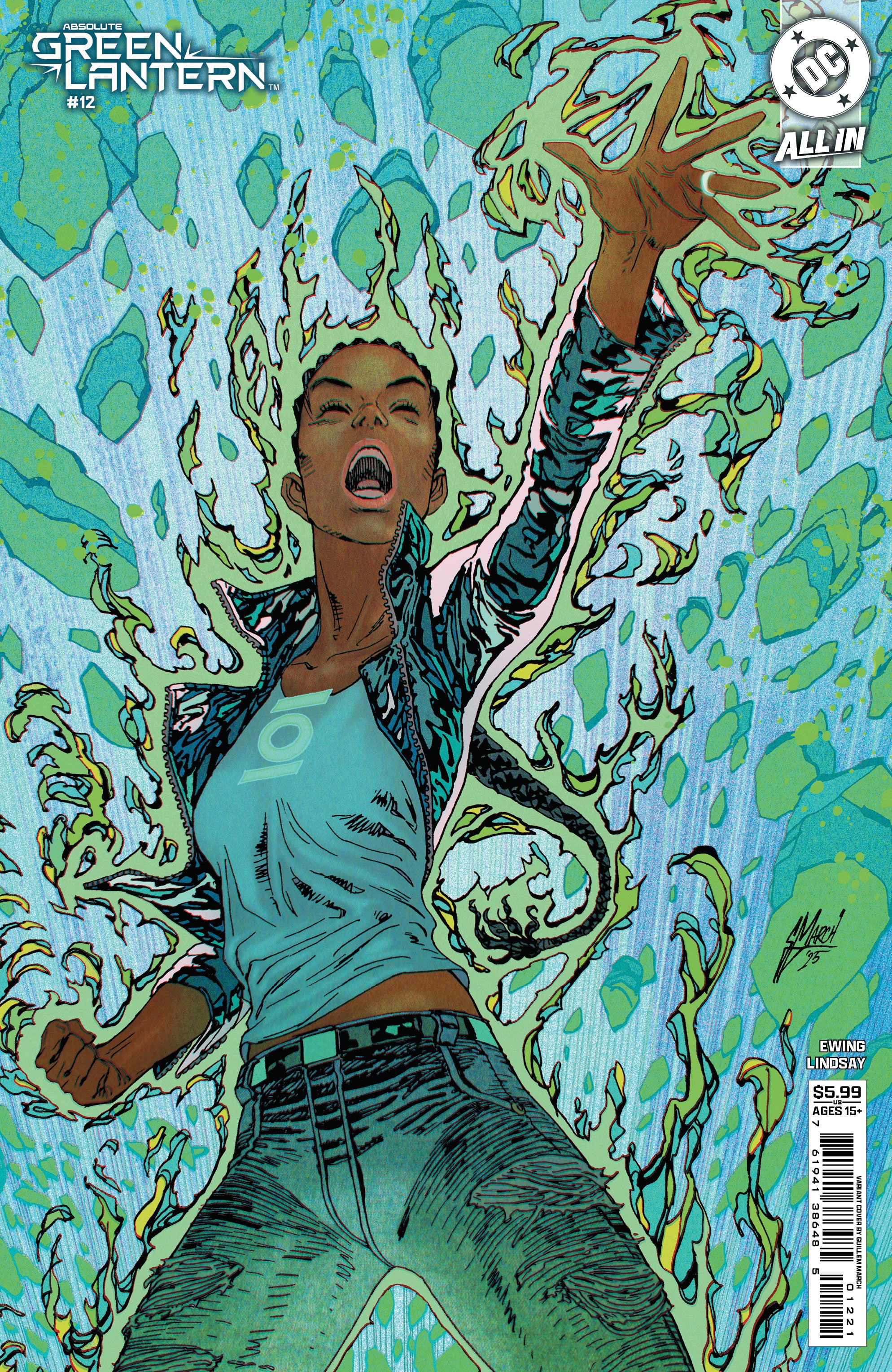 ABSOLUTE GREEN LANTERN #12 COVER B GUILLEM MARCH CARD STOCK VARIANT