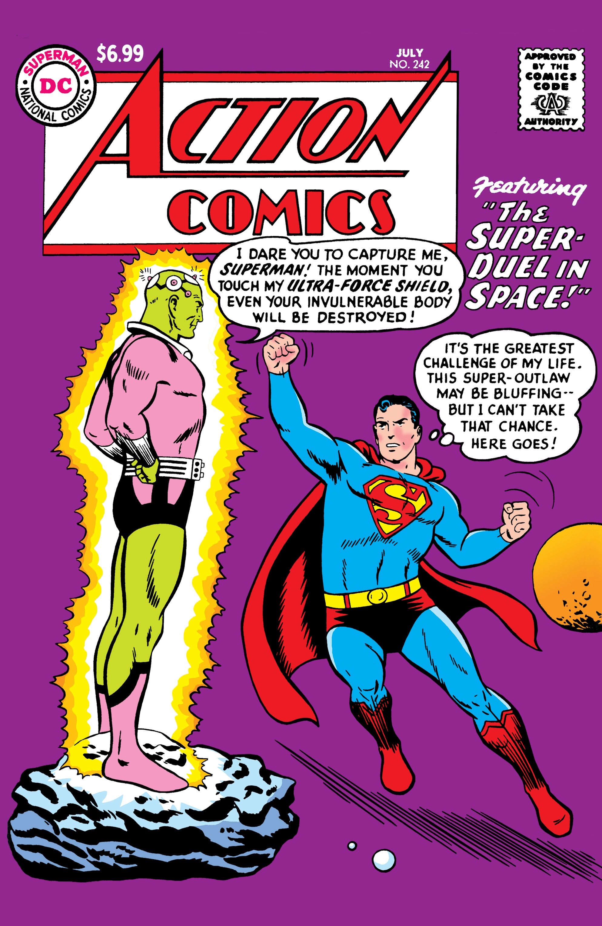 ACTION COMICS #242 FACSIMILE EDITION COVER C CURT SWAN FOIL VARIANT