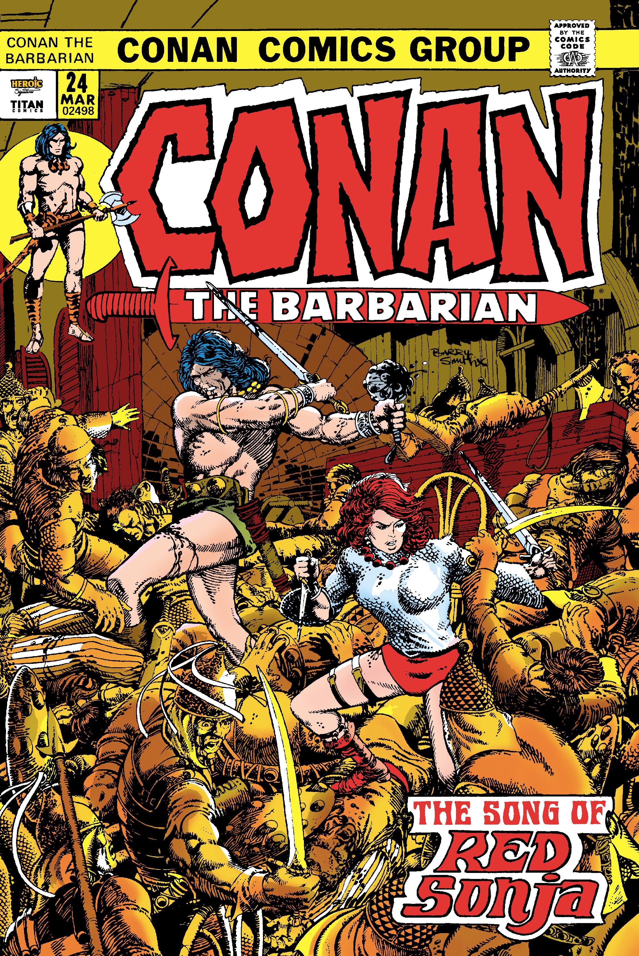 CONAN THE BARBARIAN THE ORIGINAL COMICS OMNIBUS HARDCOVER VOL 01 DIRECT MARKET EDITION BARRY WINDSOR SMITH THE SONG OF RED SONJA CVR 