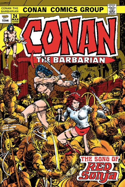 CONAN THE BARBARIAN THE ORIGINAL COMICS OMNIBUS HARDCOVER VOL 01 DIRECT MARKET EDITION BARRY WINDSOR SMITH THE SONG OF RED SONJA CVR 
