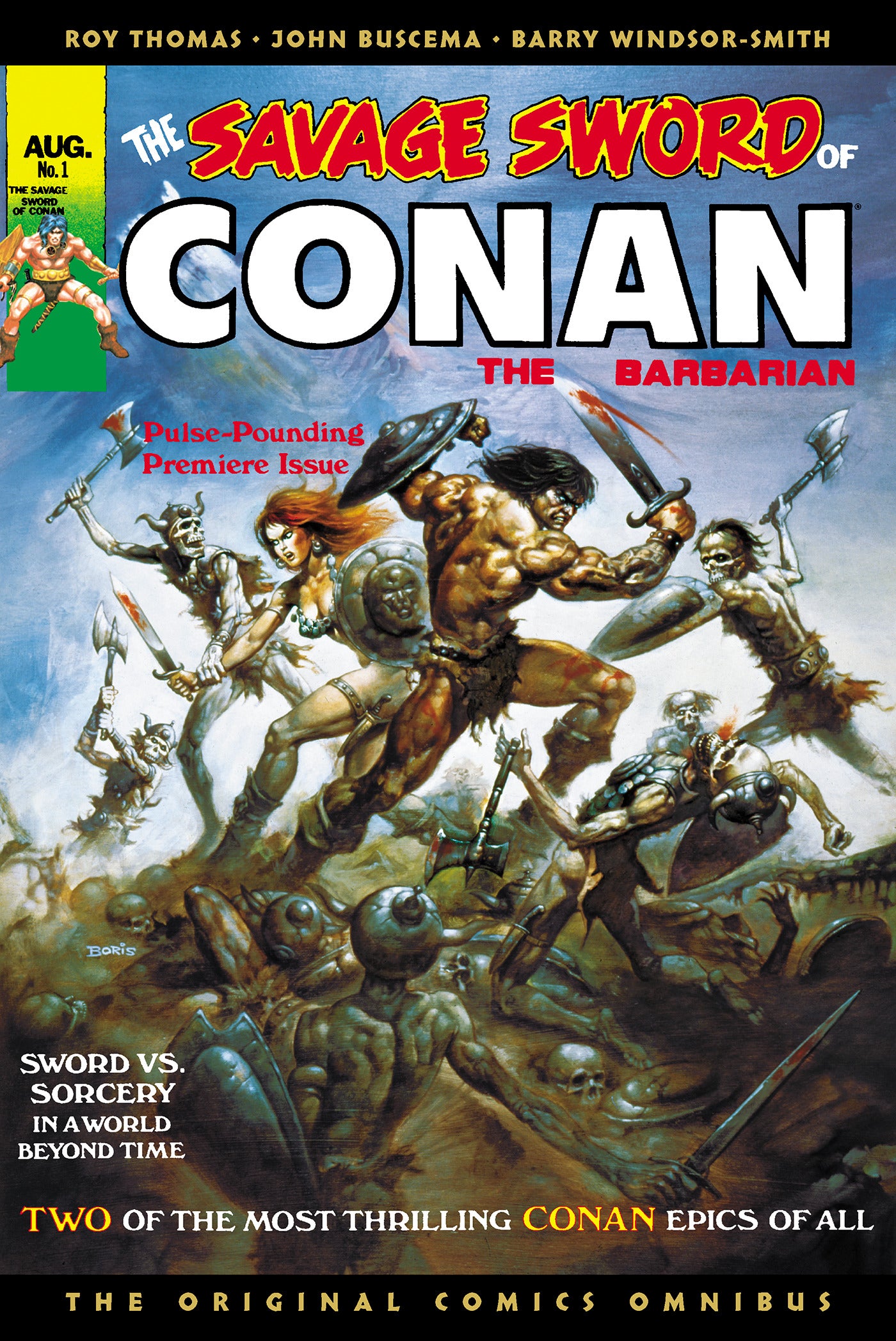 SAVAGE SWORD OF CONAN THE ORIGINAL COMICS OMNIBUS HARDCOVER VOL 01 REGULAR EDITION BORIS VALLEJO 