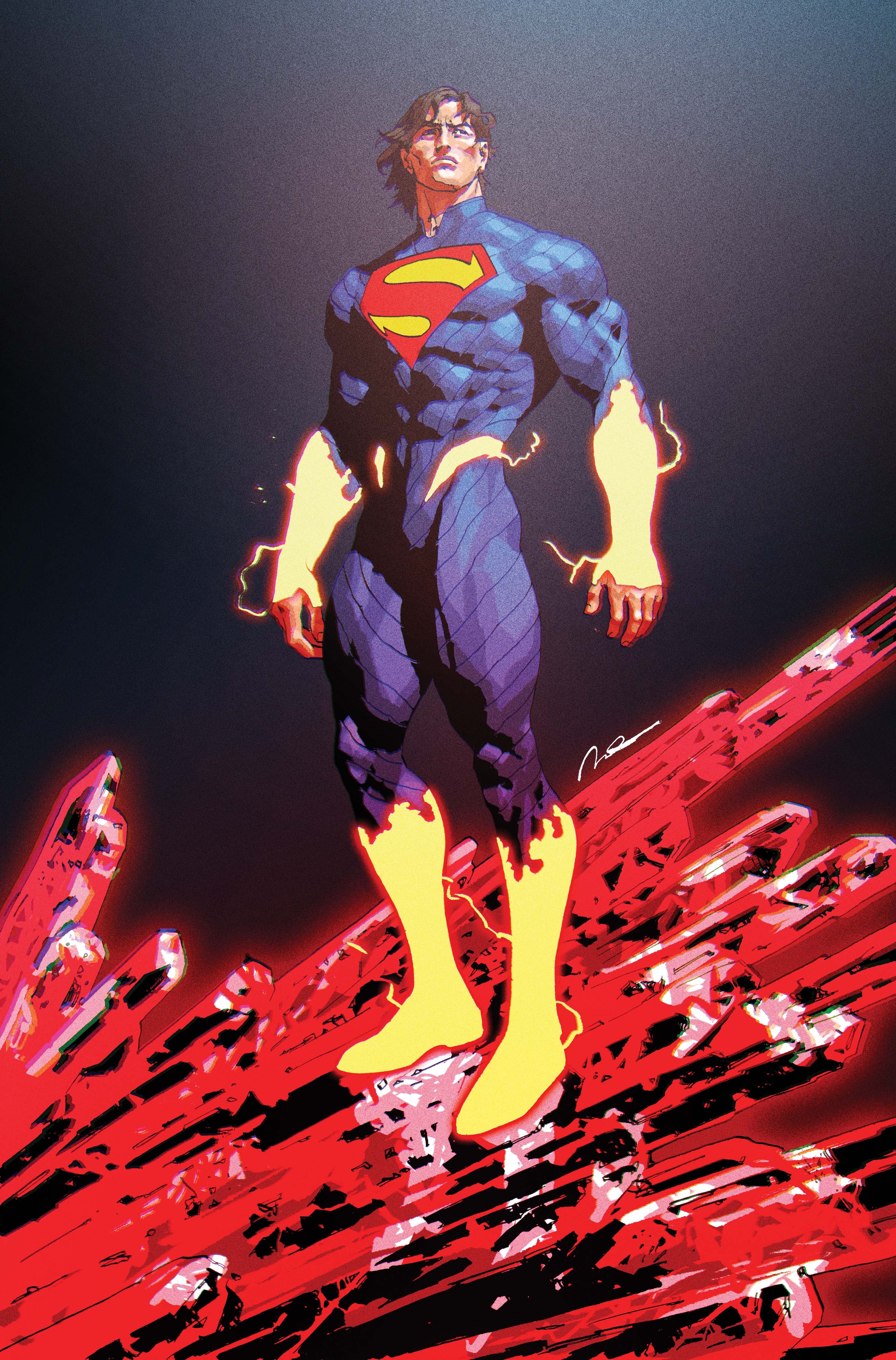 ABSOLUTE SUPERMAN #18 COVER B GERALD PAREL CARD STOCK VARIANT