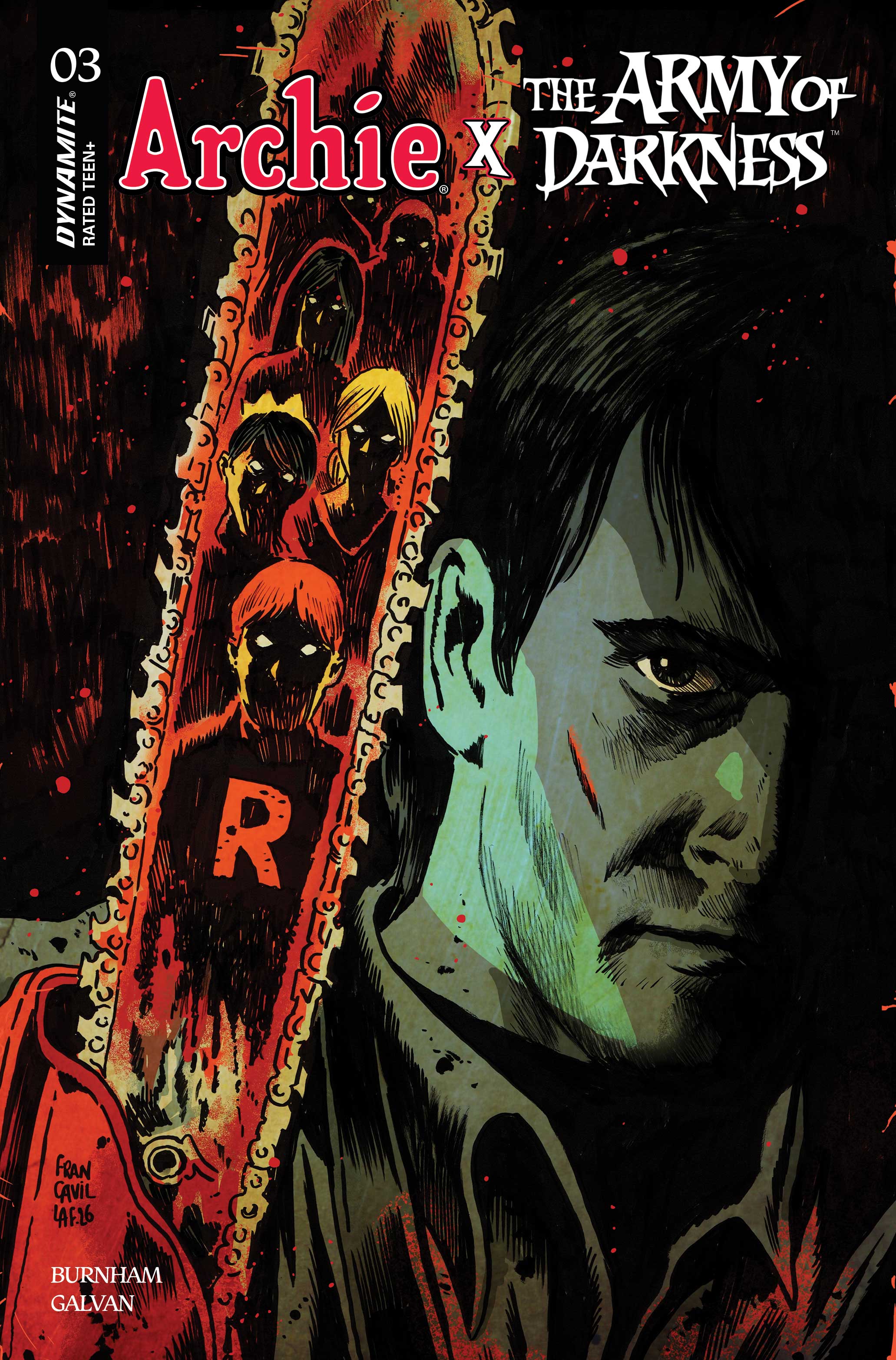 ARCHIE X ARMY OF DARKNESS #3 COVER A FRANCESCO FRANCAVILLA VARIANT