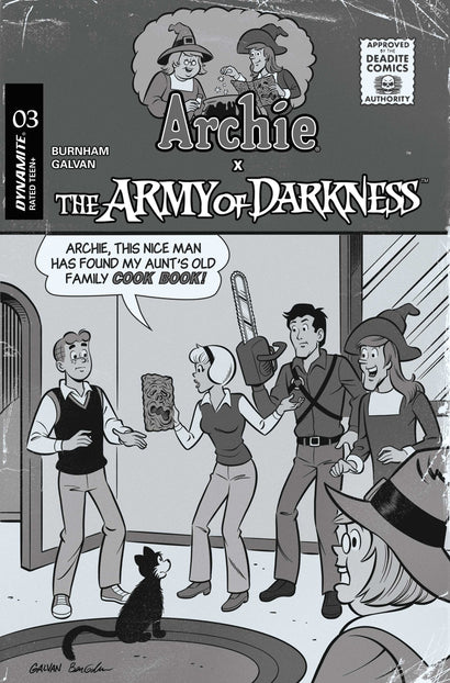 ARCHIE X ARMY OF DARKNESS #3 COVER G INC 1:10 BILL GALVAN PENCILS VARIANT