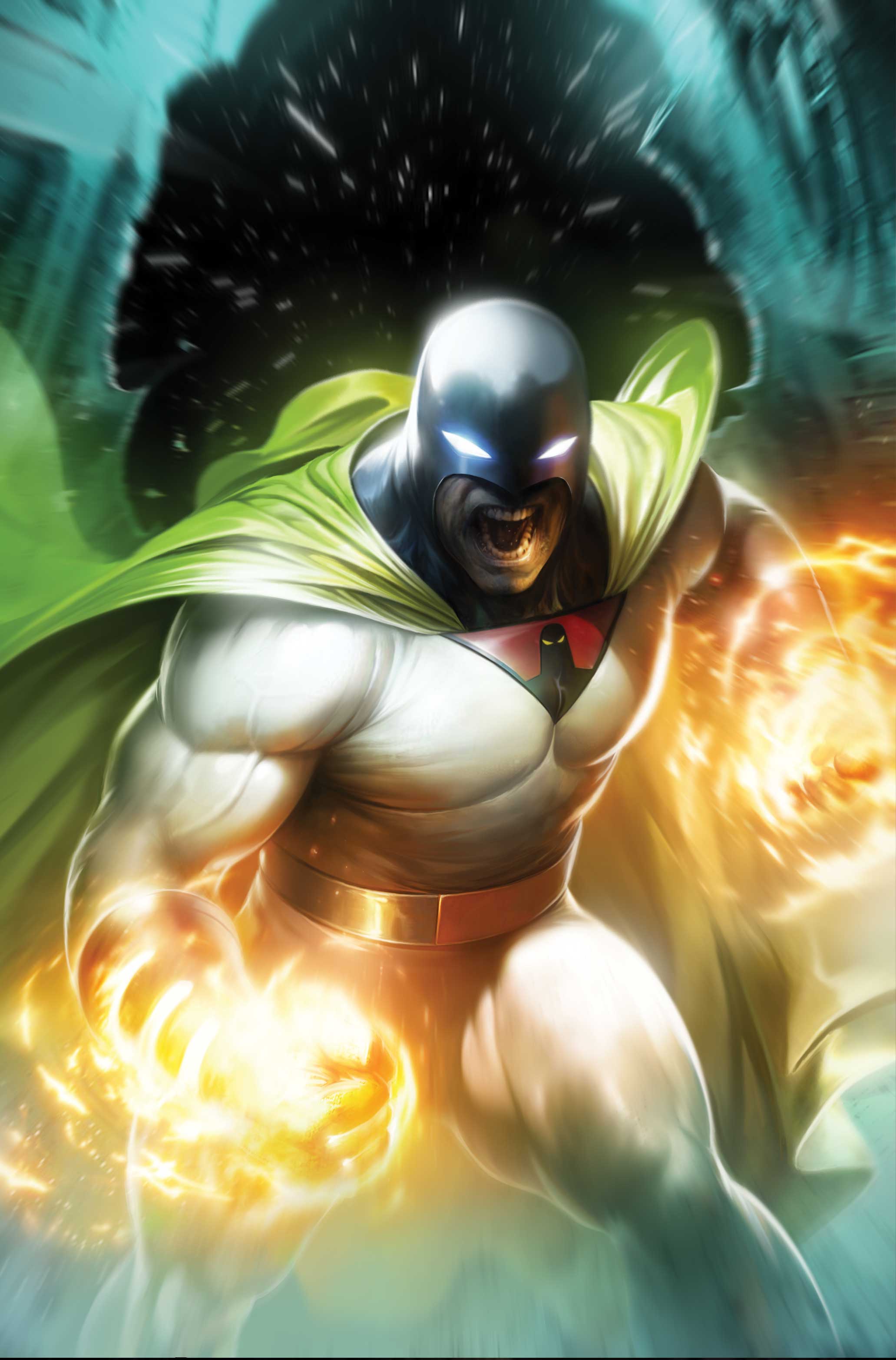SPACE GHOST #10 COVER E FRANCESCO MATTINA METAL PREMIUM COVER VARIANT