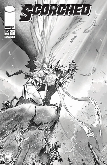 SPAWN SCORCHED #52 COVER B IG GUARA B&W VARIANT