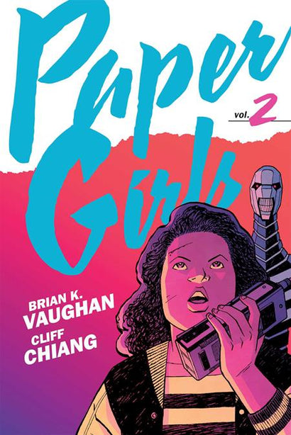 PAPER GIRLS BACKPACK EDITION TP VOL 02 DIRECT MARKET EXCLUSIVE CLIFF CHIANG FOIL CVR