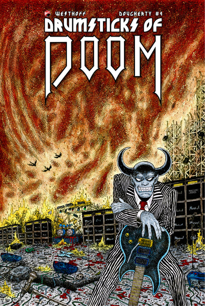 DRUMSTICKS OF DOOM #4 COVER A RYAN VELLA 