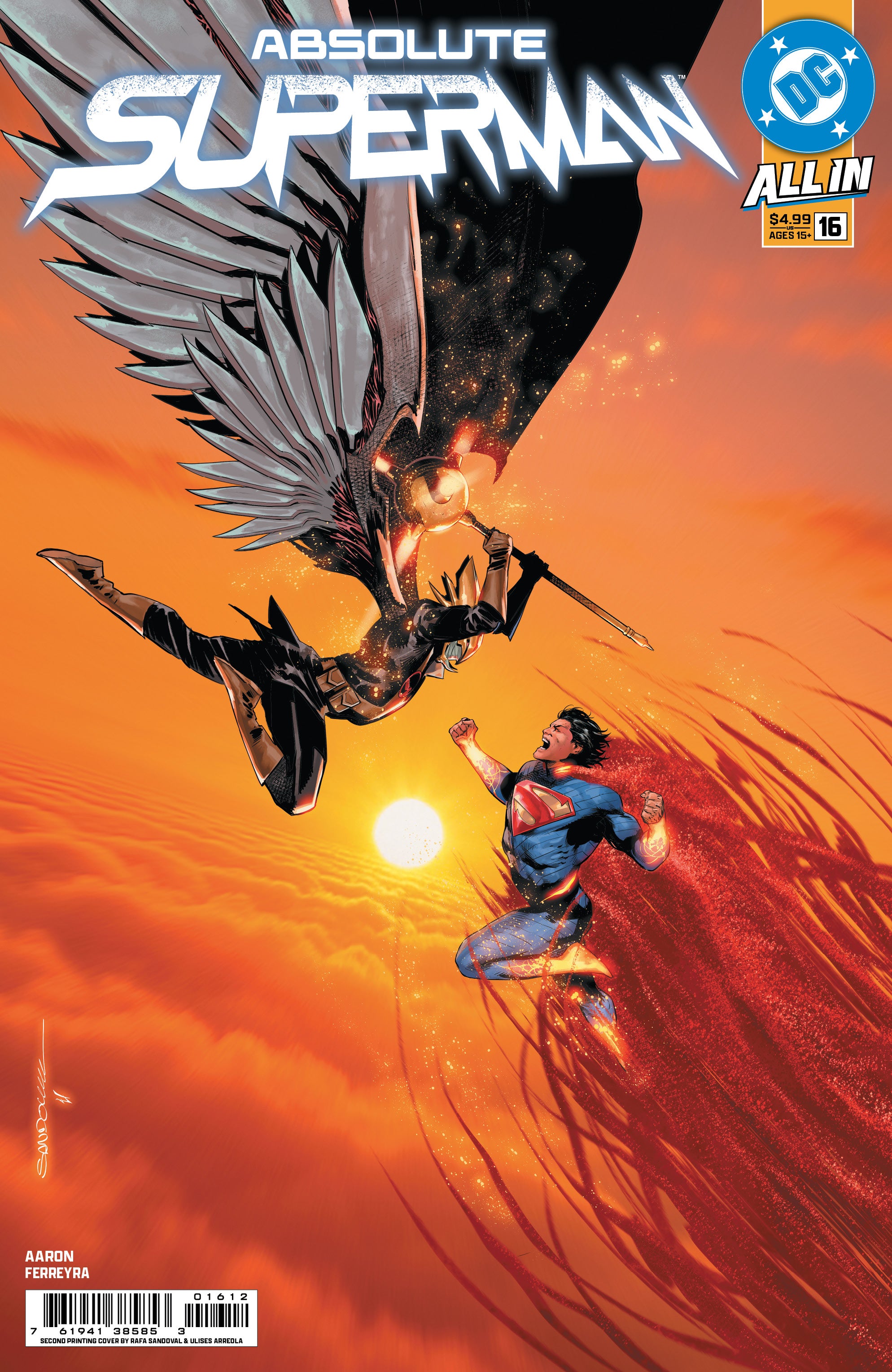 ABSOLUTE SUPERMAN #16 2ND PRINTING COVER A RAFA SANDOVAL