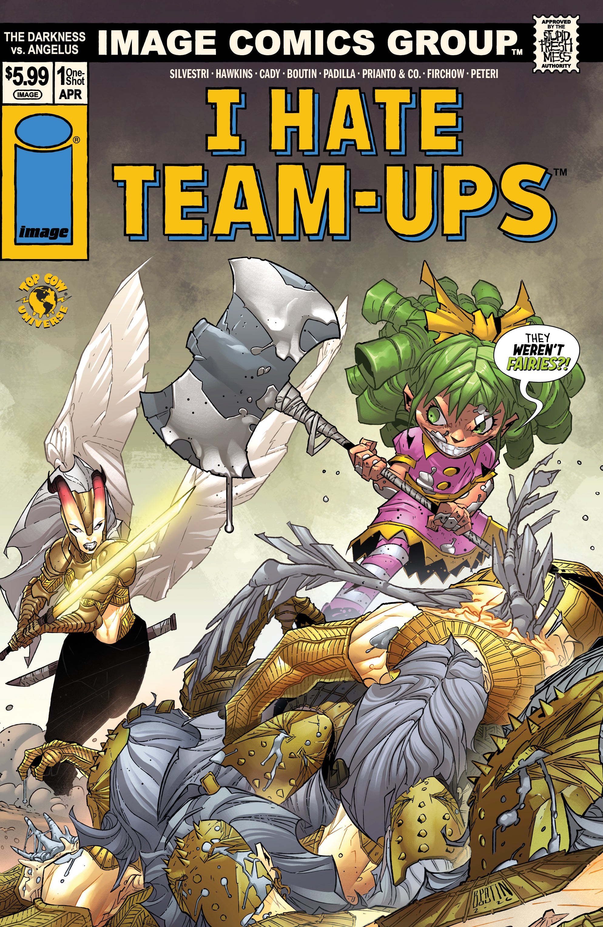 DARKNESS VS ANGELUS (ONE SHOT) COVER F PAT BOUTIN I HATE FAIRYLAND TEAM UP VARIANT