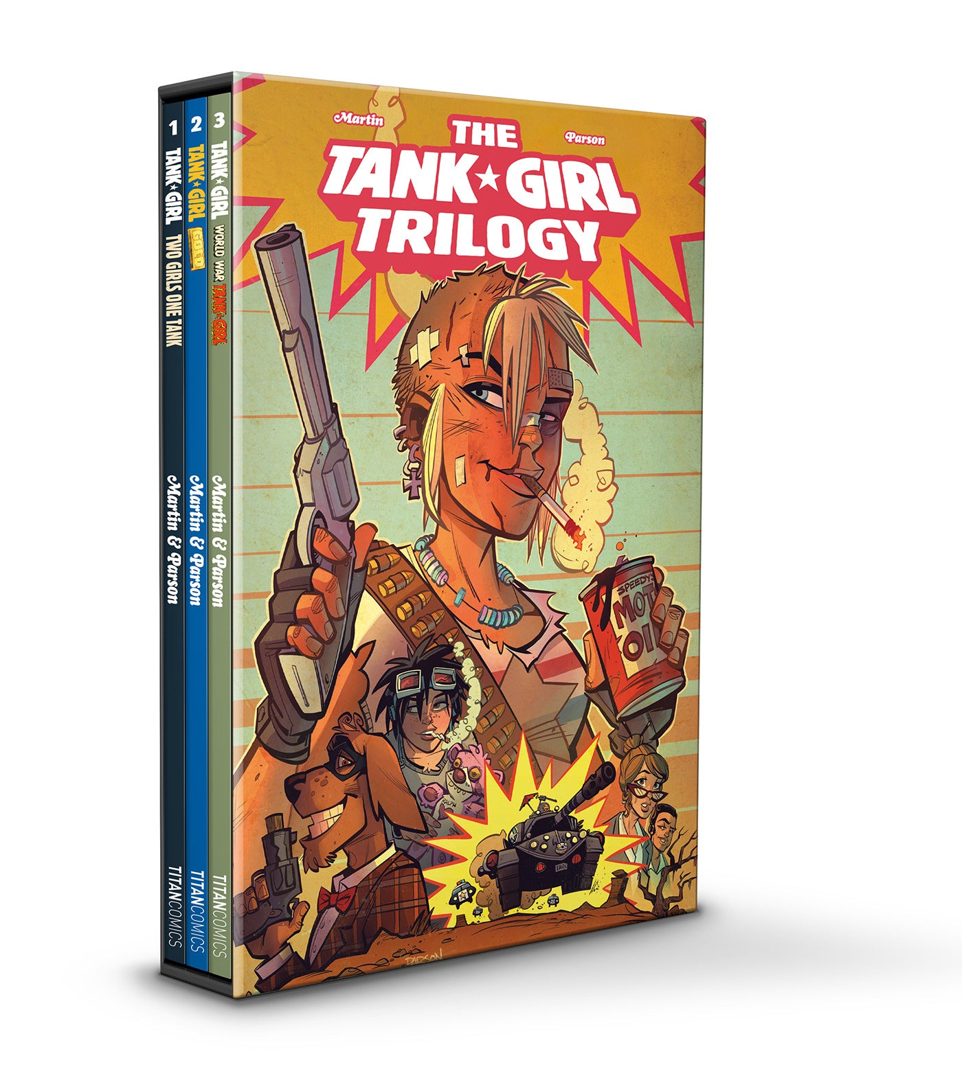 TANK GIRL TRADE PAPERBACK TRILOGY SLIPCASE SET REGULAR EDITION BRETT PARSON 