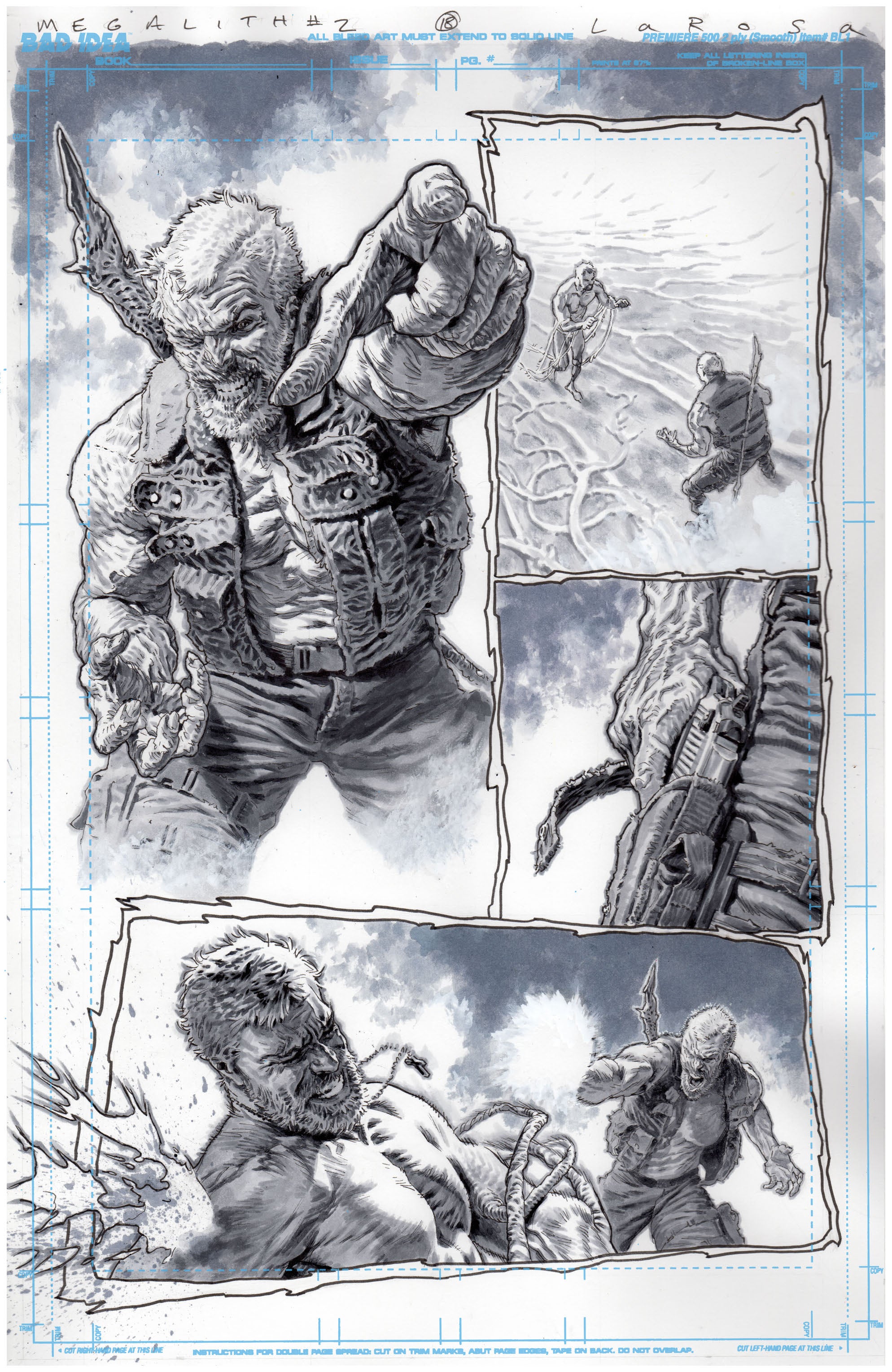 OLYMPUS SAGA MEGALITH #1 COVER ZD LEWIS LAROSA ORIGINAL ART EDITION 27 VARIANT