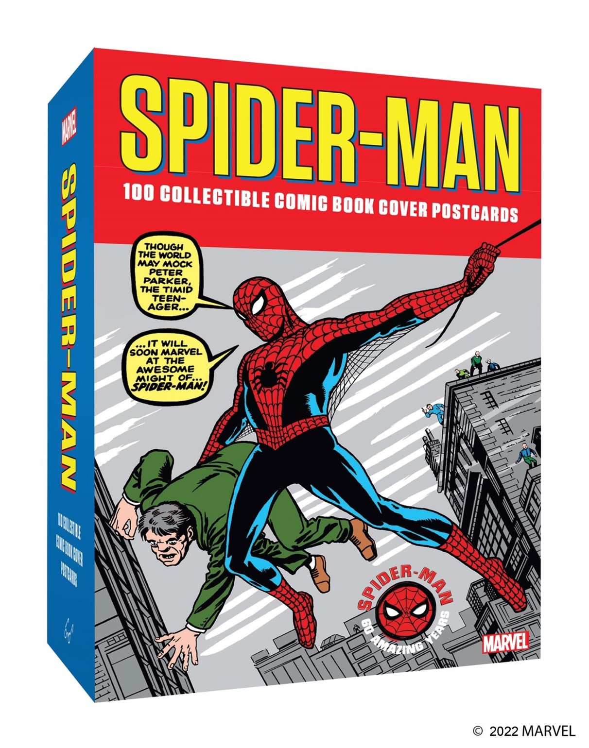 MARVEL SPIDER-MAN 100 COLLECTIBLE COMIC BOOK COVER POSTCARDS