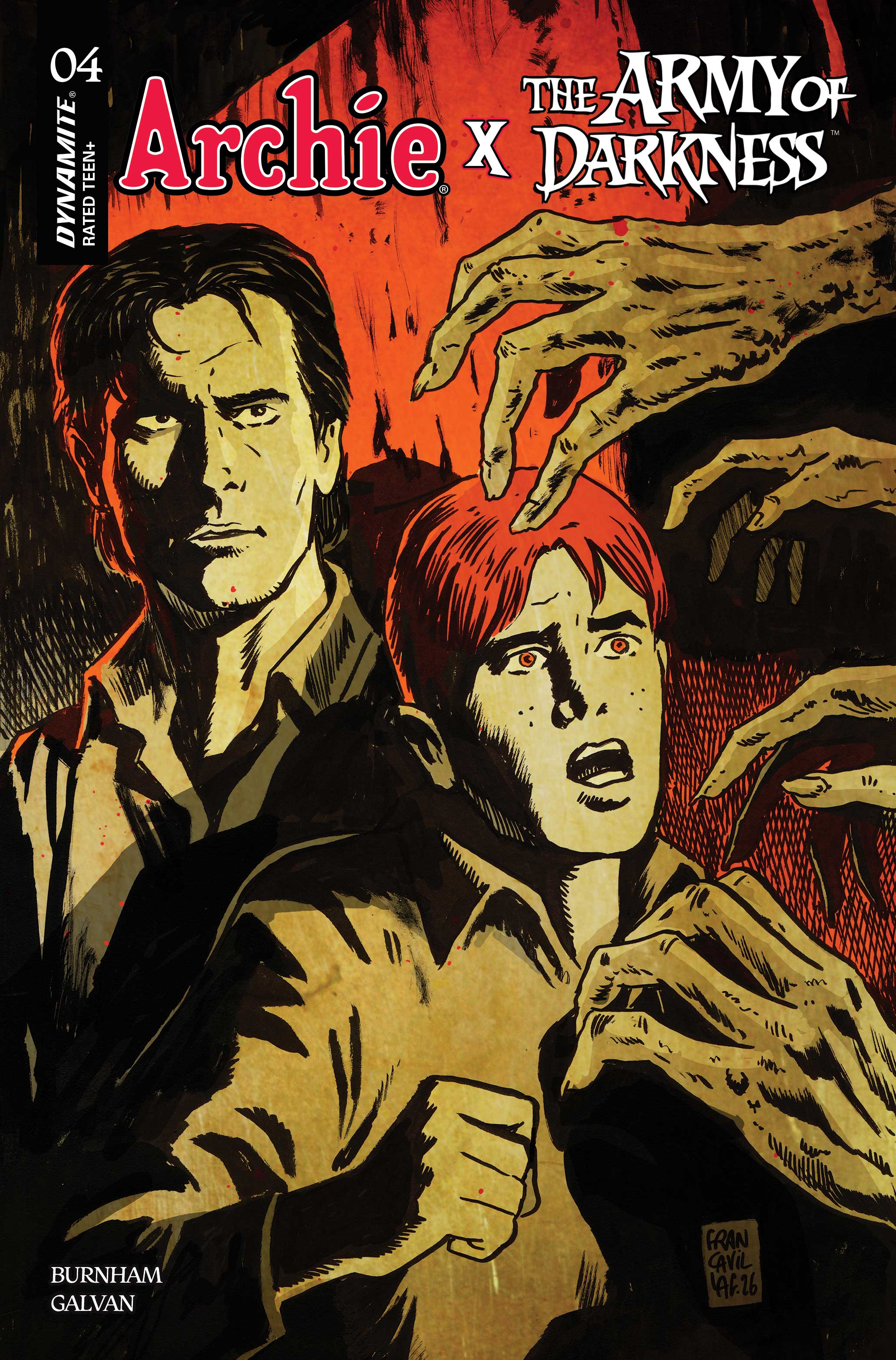 ARCHIE X ARMY OF DARKNESS #4 COVER A FRANCESCO FRANCAVILLA