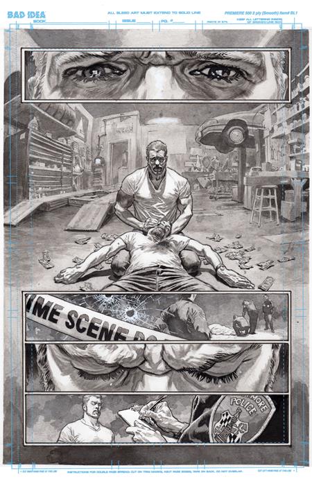 OLYMPUS SAGA MEGALITH #1 COVER J LEWIS LAROSA ORIGINAL ART EDITION 7 VARIANT