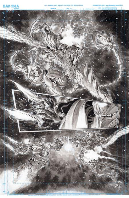 OLYMPUS SAGA MEGALITH #1 COVER P LEWIS LAROSA ORIGINAL ART EDITION 13 VARIANT