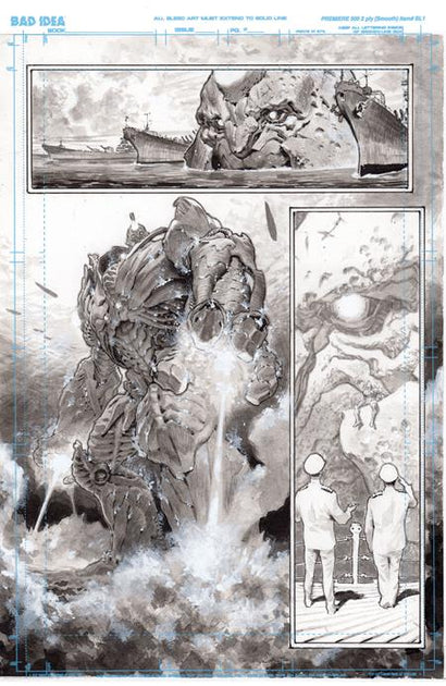 OLYMPUS SAGA MEGALITH #1 COVER Q LEWIS LAROSA ORIGINAL ART EDITION 14 VARIANT