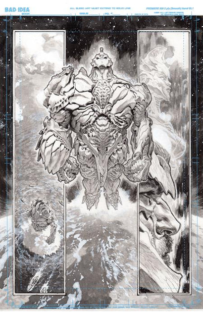 OLYMPUS SAGA MEGALITH #1 COVER T LEWIS LAROSA ORIGINAL ART EDITION 17 VARIANT