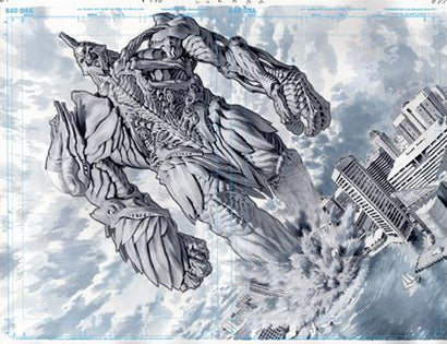 OLYMPUS SAGA MEGALITH #1 COVER W LEWIS LAROSA ORIGINAL ART EDITION 20 VARIANT