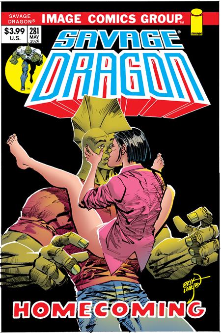 SAVAGE DRAGON #281 COVER B ERIK LARSEN 70S TRADE DRESS VARIANT