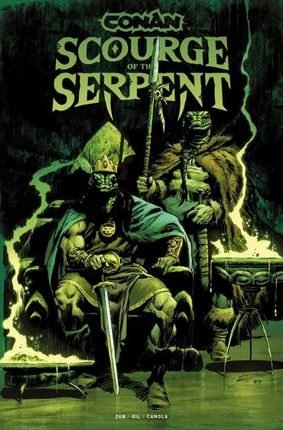CONAN THE BARBARIAN SCOURGE OF THE SERPENT TRADE PAPERBACK VOL 01 DIRECT MARKET EDITION ROBERTO DE LA TORRE GLOW IN THE DARK COVER