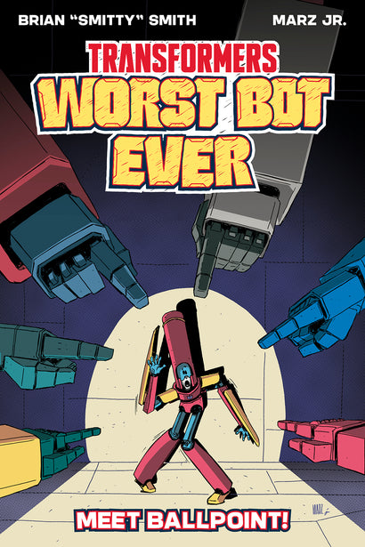 TRANSFORMERS WORST BOT EVER TRADE PAPERBACK OGN MEET BALLPOINT